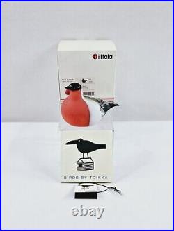 Iittala Birds Bullfinch Punatulkku by Toikka Oiva Toikka 1972 Hand Blown with Box