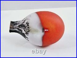 Iittala Birds Bullfinch Punatulkku by Toikka Oiva Toikka 1972 Hand Blown with Box