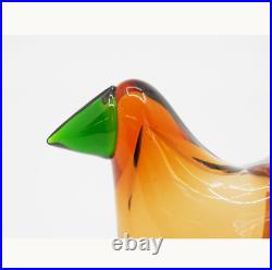 Iittala Birds By Oiva Toikka SIEPPO Seville Orange x Green SCOPE Limited Used