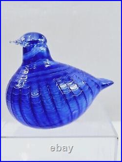 Iittala Birds By Toikka Blue Bird Sinisulka Design By Ovia Toikka Signed with Box