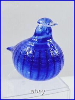 Iittala Birds By Toikka Blue Bird Sinisulka Design By Ovia Toikka Signed with Box