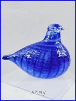 Iittala Birds By Toikka Blue Bird Sinisulka Design By Ovia Toikka Signed with Box