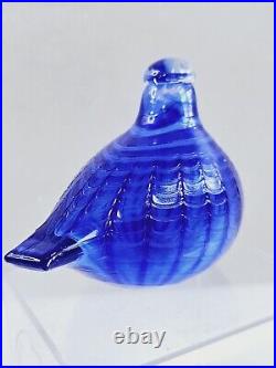 Iittala Birds By Toikka Blue Bird Sinisulka Design By Ovia Toikka Signed with Box