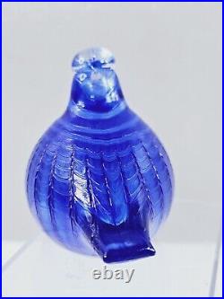Iittala Birds By Toikka Blue Bird Sinisulka Design By Ovia Toikka Signed with Box