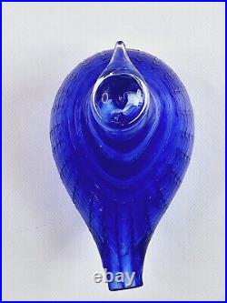 Iittala Birds By Toikka Blue Bird Sinisulka Design By Ovia Toikka Signed with Box