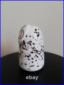Iittala Birds By Toikka Snowy Owl Figurine in White Lead-Free Glass withBox Iittala Birds By Toikka Snowy Owl Figurine in White Lead-Free Glass withBox