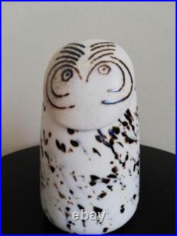 Iittala Birds By Toikka Snowy Owl Figurine in White Lead-Free Glass withBox Iittala Birds By Toikka Snowy Owl Figurine in White Lead-Free Glass withBox