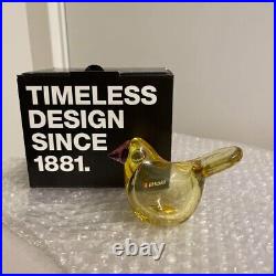 Iittala Birds Glass Figurine Sieppo Yellow Amethyst H8cm Oiva Toikka Iittala Birds Glass Figurine Sieppo Yellow Amethyst H8cm Oiva Toikka