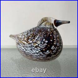 Iittala Birds Glass Figurine Spotted Crake 2002 Nuutajarvi Oiva Toikka