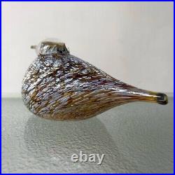 Iittala Birds Glass Figurine Spotted Crake 2002 Nuutajarvi Oiva Toikka