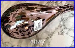 Iittala Birds Glass Oiva Toikka Pink Reed Warbler With Box Used From JP W21×H13cm