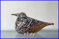 Iittala Birds Oiva Toikka Glass Figurine Spotted Crake Nuutajarvi 2001