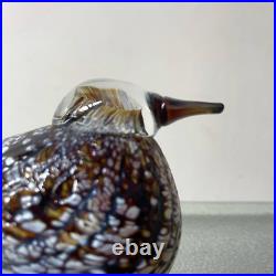 Iittala Birds Oiva Toikka Glass Figurine Spotted Crake Nuutajarvi 2001