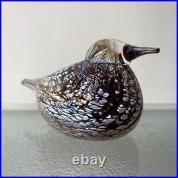 Iittala Birds Oiva Toikka Glass Figurine Spotted Crake Nuutajarvi 2001