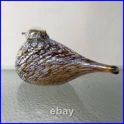 Iittala Birds Oiva Toikka Glass Figurine Spotted Crake Nuutajarvi 2001