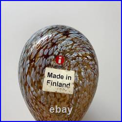 Iittala Birds Oiva Toikka Glass Figurine Spotted Crake Nuutajarvi 2001