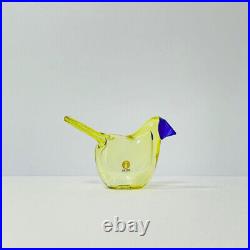 Iittala Birds Sieppo Lemon Blue Omotesando Limited Oiva Toikka Glass