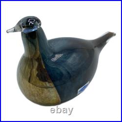 Iittala Birds Toikka Art Glass NUUTAJARVI Finland 17cm Rare Decor