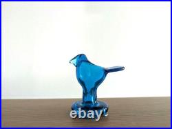 Iittala Birds Toikka Mini Sieppo Turquoise Sky Blue Glass Art Oiva Scope 2503M