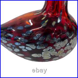 Iittala Birds Toikka Ruby Bird Art Glass Finland Handmade Collectible