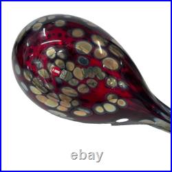 Iittala Birds Toikka Ruby Bird Art Glass Finland Handmade Collectible