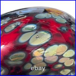 Iittala Birds Toikka Ruby Bird Art Glass Finland Handmade Collectible