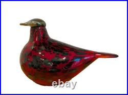 Iittala Birds Toikka Ruby Bird Red Nuutajärvi Oiva Toikka Finland