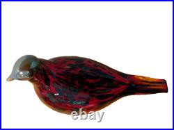 Iittala Birds Toikka Ruby Bird Red Nuutajärvi Oiva Toikka Finland