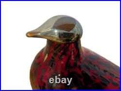 Iittala Birds Toikka Ruby Bird Red Nuutajärvi Oiva Toikka Finland