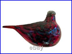 Iittala Birds Toikka Ruby Bird Red Nuutajärvi Oiva Toikka Finland