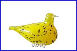 Iittala Birds Toikka Stockmann Kyyhky Yellow Glass Bird 160x95mm