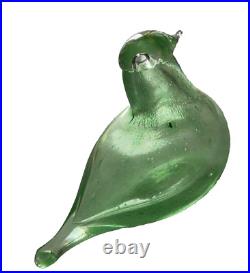 Iittala Birds Toikka Vintage Green Nuutajärvi Oiva Toikka Glass Art