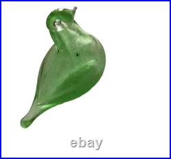 Iittala Birds Toikka Vintage Green Nuutajärvi Oiva Toikka Glass Art