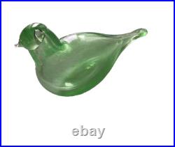 Iittala Birds Toikka Vintage Green Nuutajärvi Oiva Toikka Glass Art