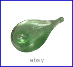 Iittala Birds Toikka Vintage Green Nuutajärvi Oiva Toikka Glass Art