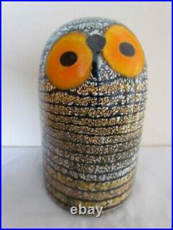 Iittala Birds by OIVA TOIKKA Glass Barn Owl Ornament Finland