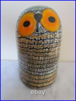 Iittala Birds by OIVA TOIKKA Glass Barn Owl Ornament Finland