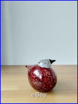 Iittala Birds by Oiva Toikka Glass Art rosy finch nuutajarvi Limited From Japan