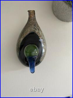 Iittala Birds by Oiva Toikka Green Male Duck Glass Sculpture