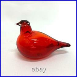 Iittala Birds by Oiva Toikka Little Tern RED Discontinued colors No Box Rare