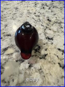 Iittala Birds by Oiva Toikka Little Tern in Cranberry Karpalo Puffball