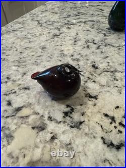 Iittala Birds by Oiva Toikka Little Tern in Cranberry Karpalo Puffball