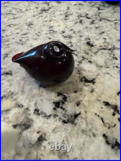 Iittala Birds by Oiva Toikka Little Tern in Cranberry Karpalo Puffball