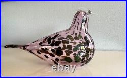 Iittala Birds by Oiva Toikka Reed Warbler Glass Art