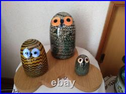 Iittala Birds by Toikka Barn Owl Medium Art Glass Iittala Birds by Toikka Barn Owl Medium Art Glass