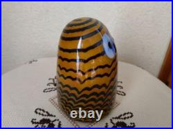 Iittala Birds by Toikka Barn Owl Medium Art Glass Object Made in Finland