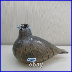 Iittala Birds by Toikka Collection Hand Blown Glass Peltopyy Figurine