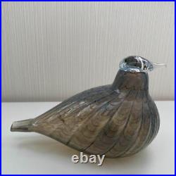 Iittala Birds by Toikka Collection Hand Blown Glass Peltopyy Figurine