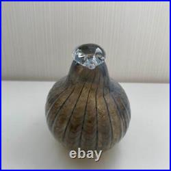 Iittala Birds by Toikka Collection Hand Blown Glass Peltopyy Figurine