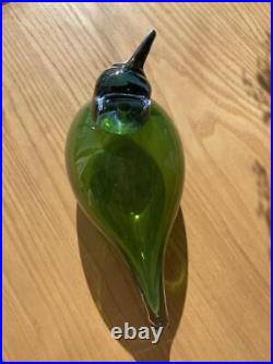 Iittala Birds by Toikka Green Bird Prototype Hand-whittled Rare